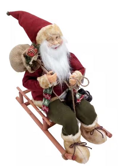 Weihnachtsmann auf Schlitten